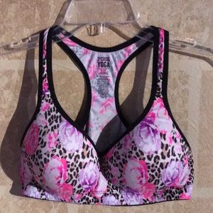 Cheetah and Rose Sport Bra